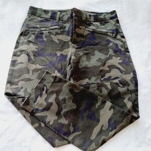 Gap Skinny Ankle Green Camo High Rise Jeans P10